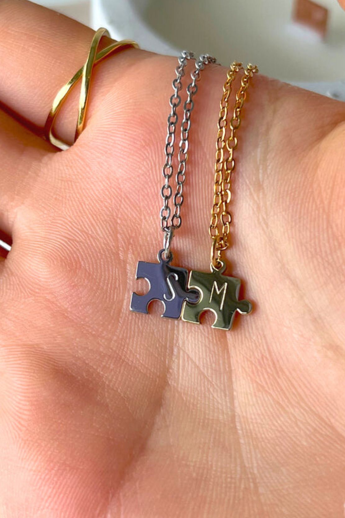 Puzzle Initial Bracelet