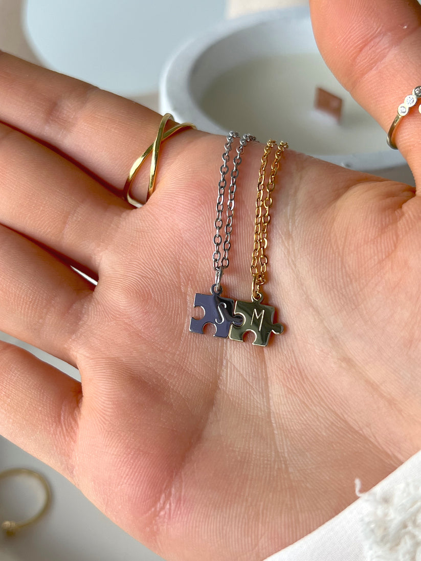 Puzzle Initial Bracelet