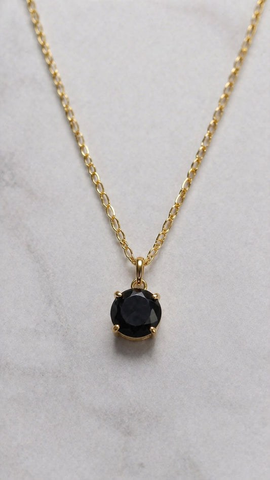 Black Pendant Necklace