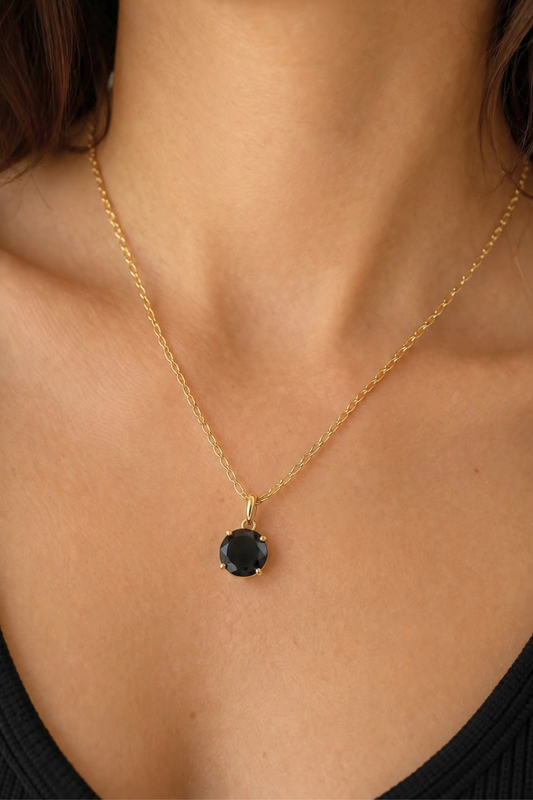 Black Pendant Necklace