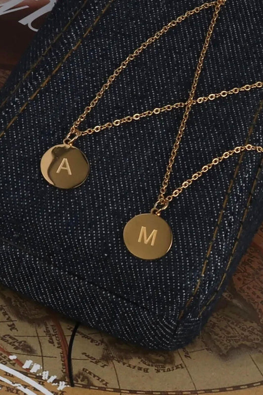 Printed Initial Necklace